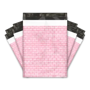 10x13 Pink Bricks Poly Mailers Shipping Envelopes Premium Printed Bags