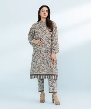 2 Piece- Embroidered Khaddar Suit