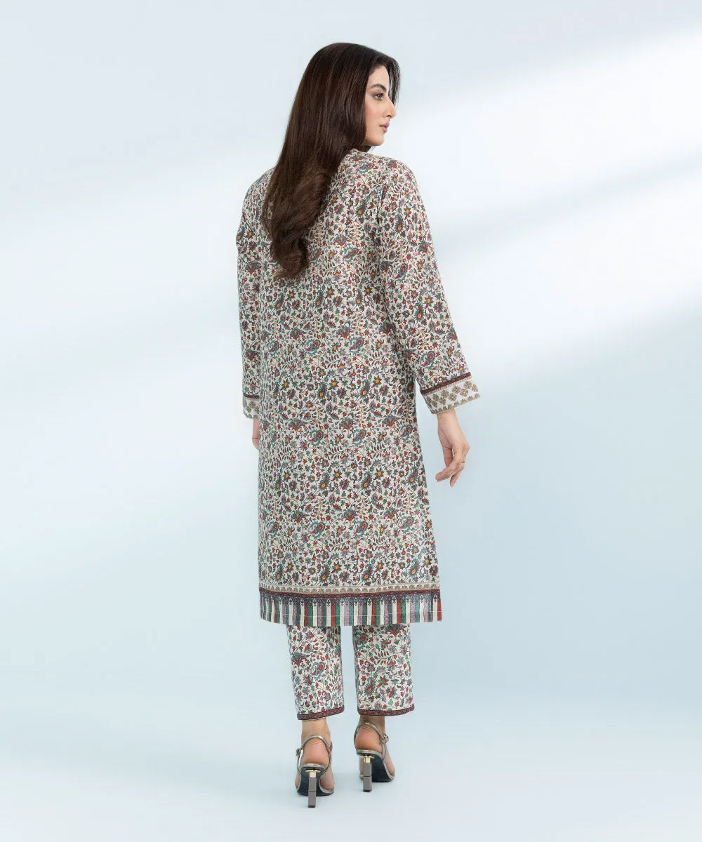 2 Piece- Embroidered Khaddar Suit