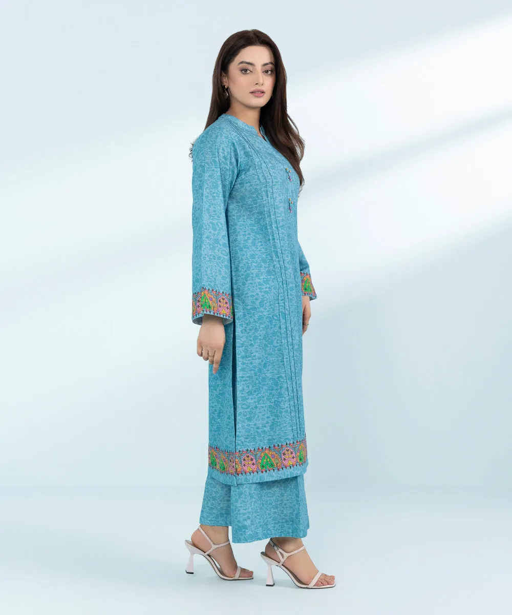 2 Piece- Printed Khaddar Suit