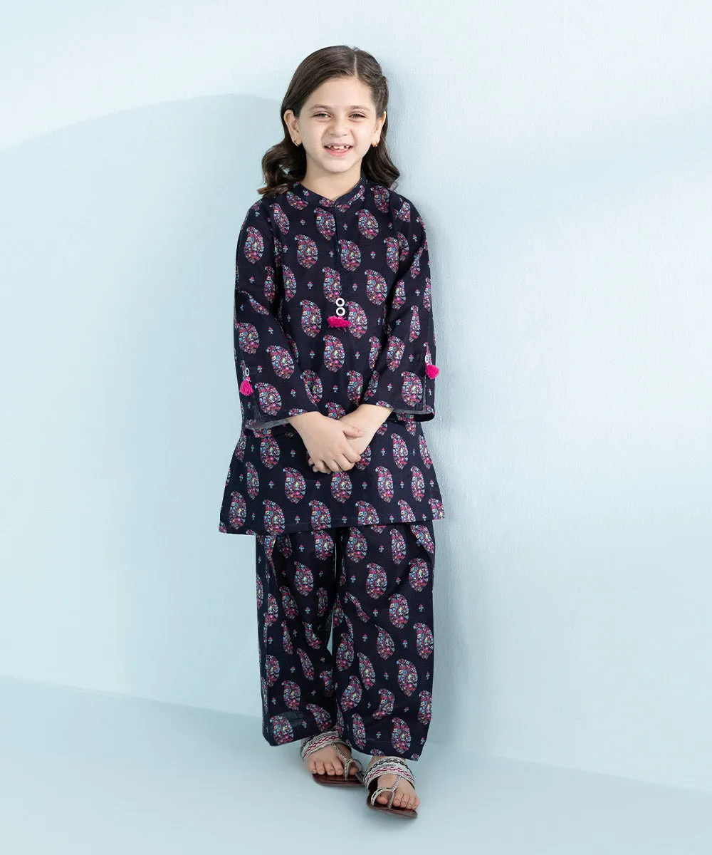 2 Piece - Printed Khaddar Suit