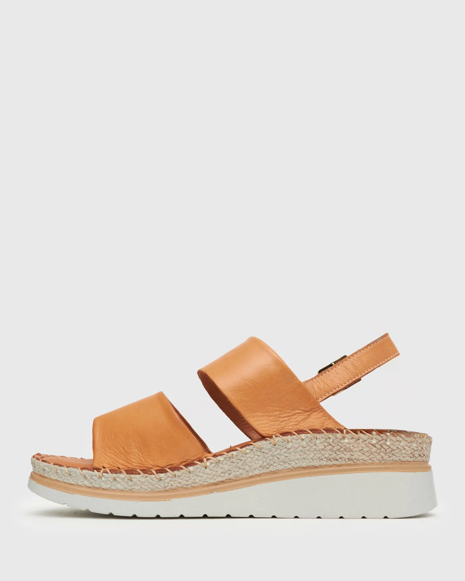 ANDY Leather Slingback Wedge Espadrilles