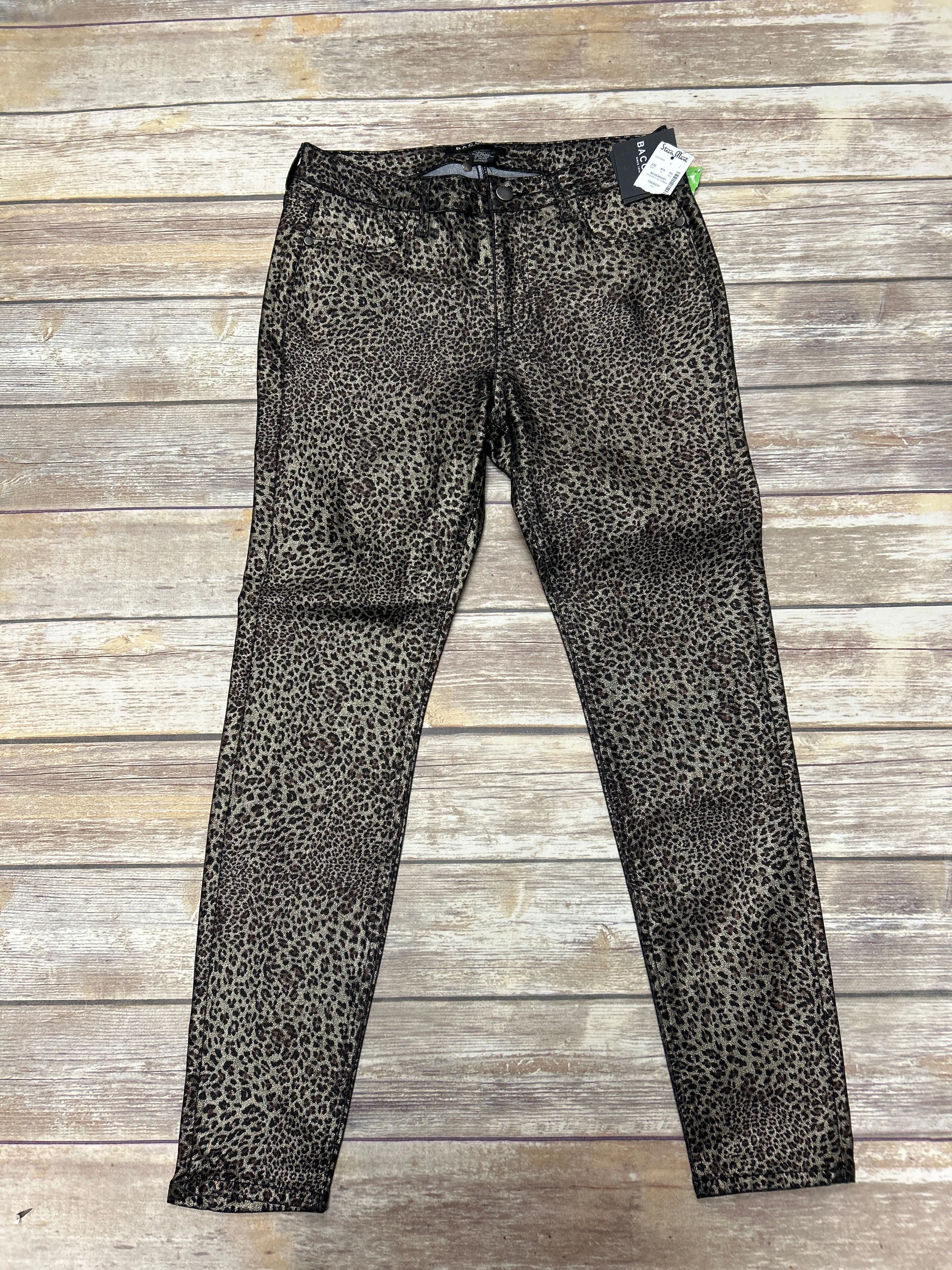 Animal Print Jeans Skinny Baccini, Size 8