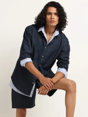 Ascot Blue Denim Relaxed Fit Shirt