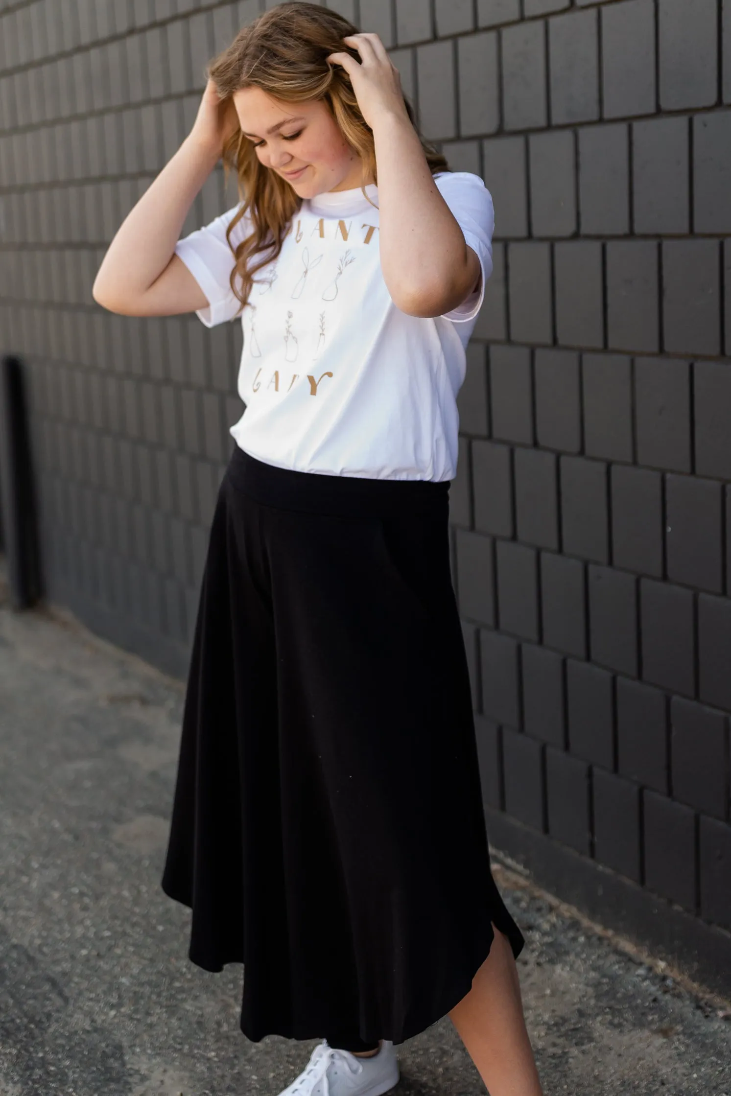 Black Wide Leg Gauchos - FINAL SALE