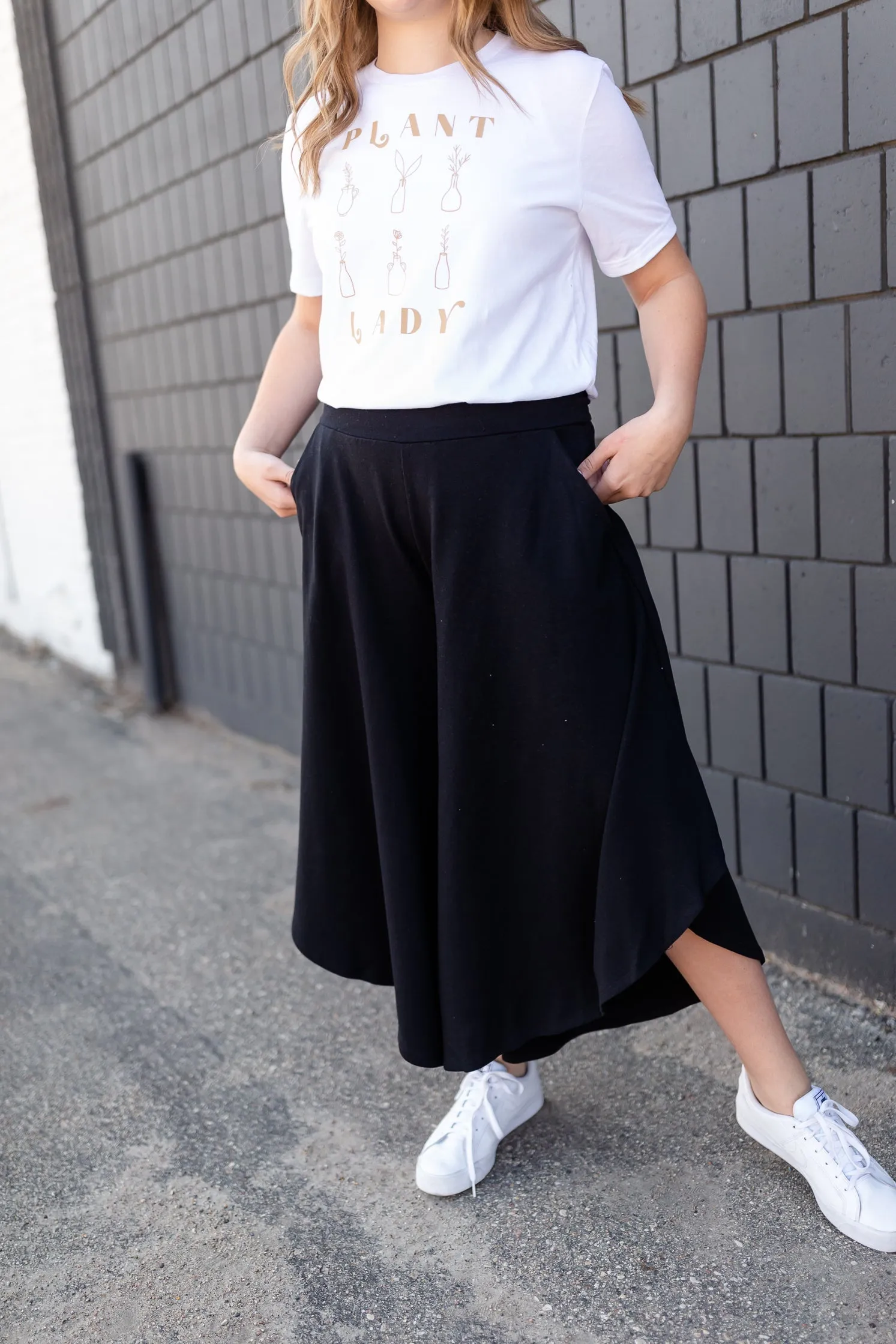 Black Wide Leg Gauchos - FINAL SALE