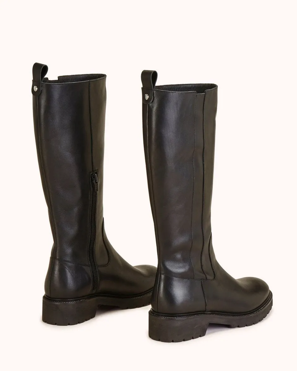 Bottes En Cuir Vicceta - Noir