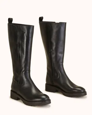 Bottes En Cuir Vicceta - Noir