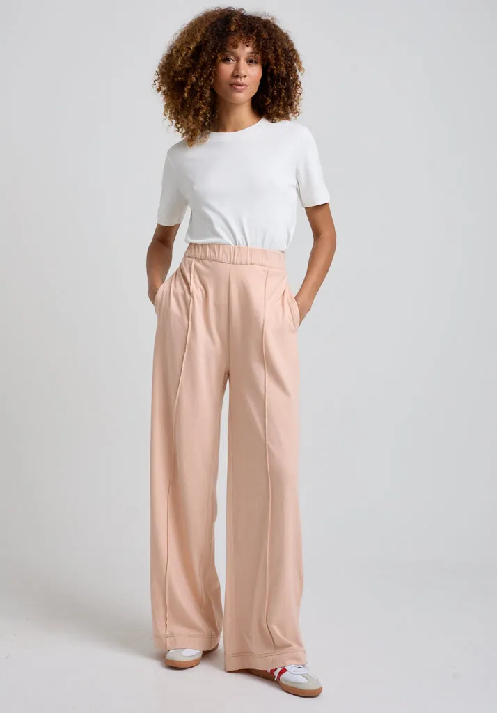 Bowie Wide Leg Trouser In Pink