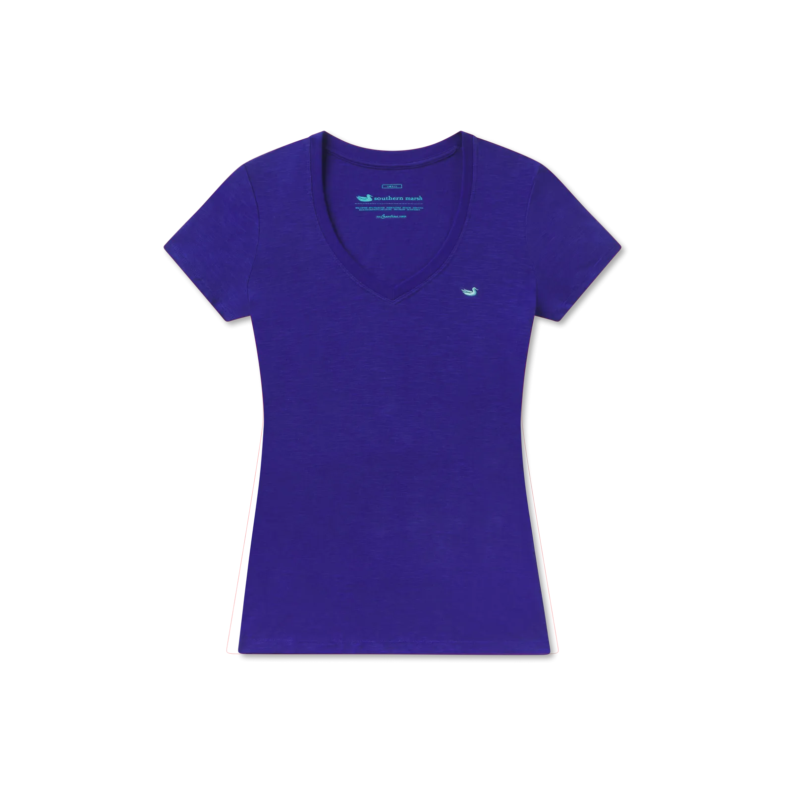 Caroline V-Neck Tee - Slub