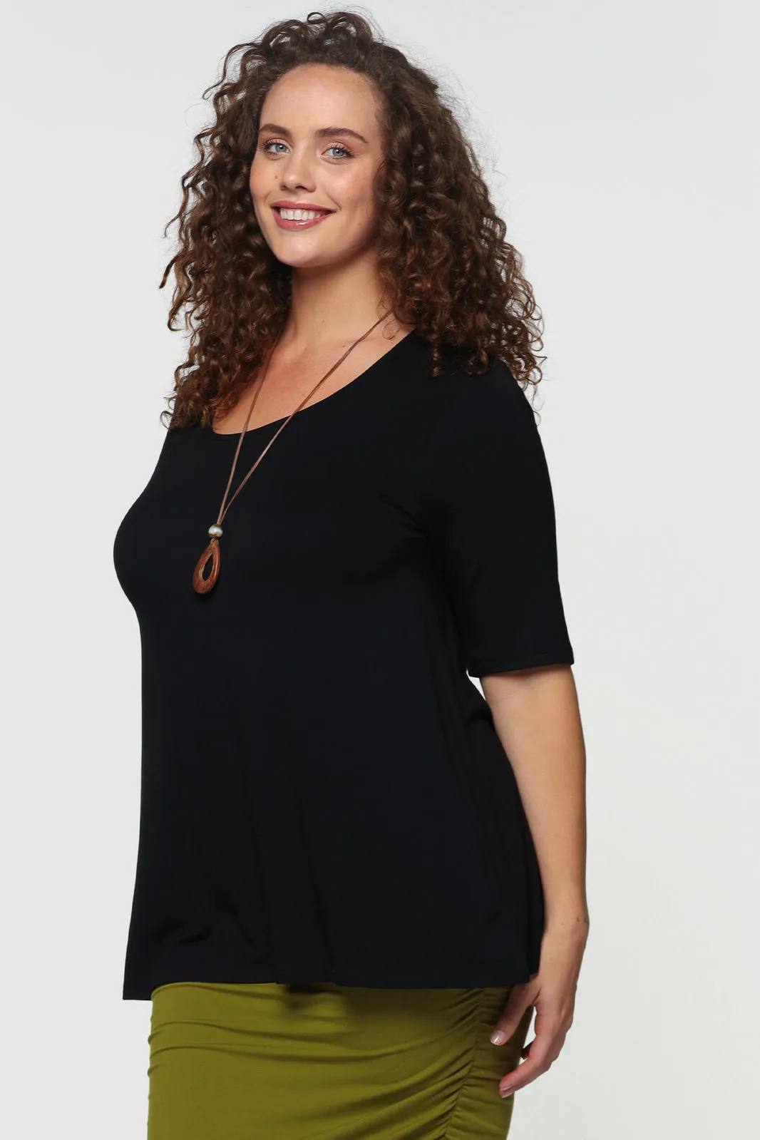 Carter Tunic Top - Black