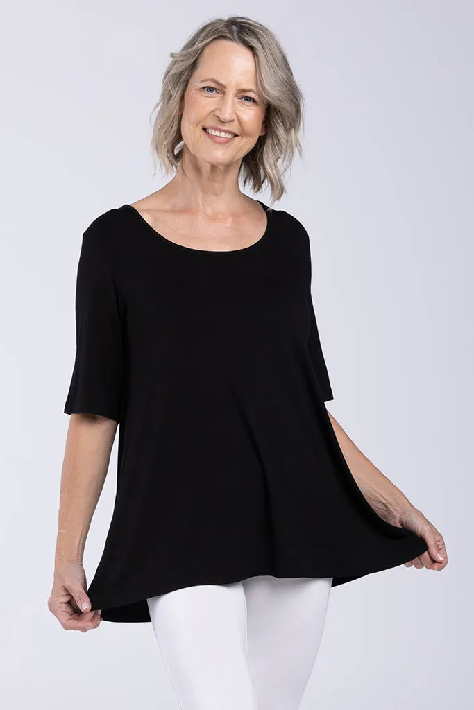 Carter Tunic Top - Black