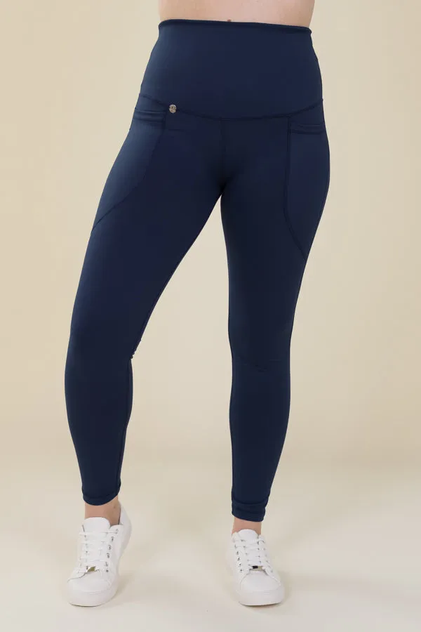 Comfort Max Navy 2 Pocket Full Leggings