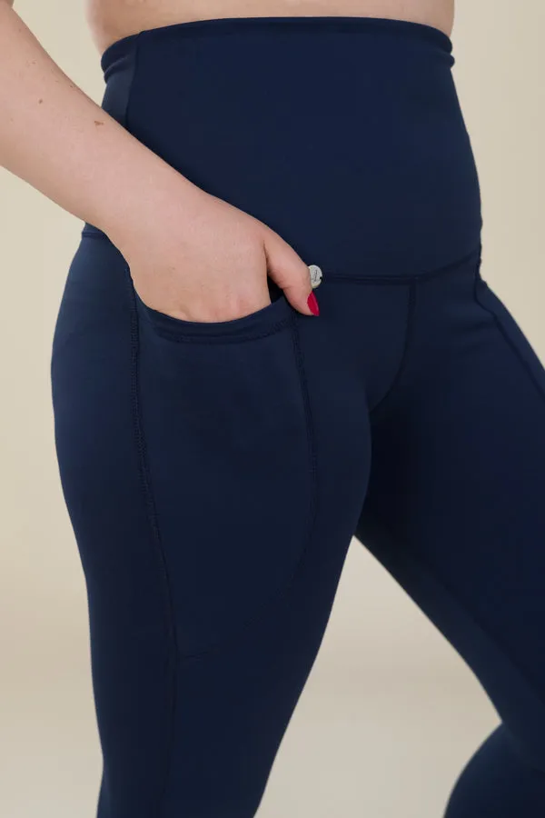 Comfort Max Navy 2 Pocket Full Leggings