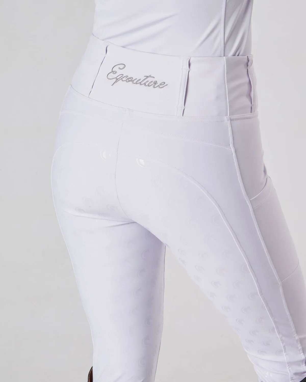 Competition Full Seat Riding Leggings / Tights- COMPETITION WHITE