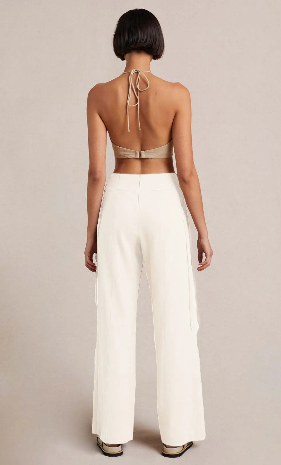 Criss Cross Stings At Side Cool Pants