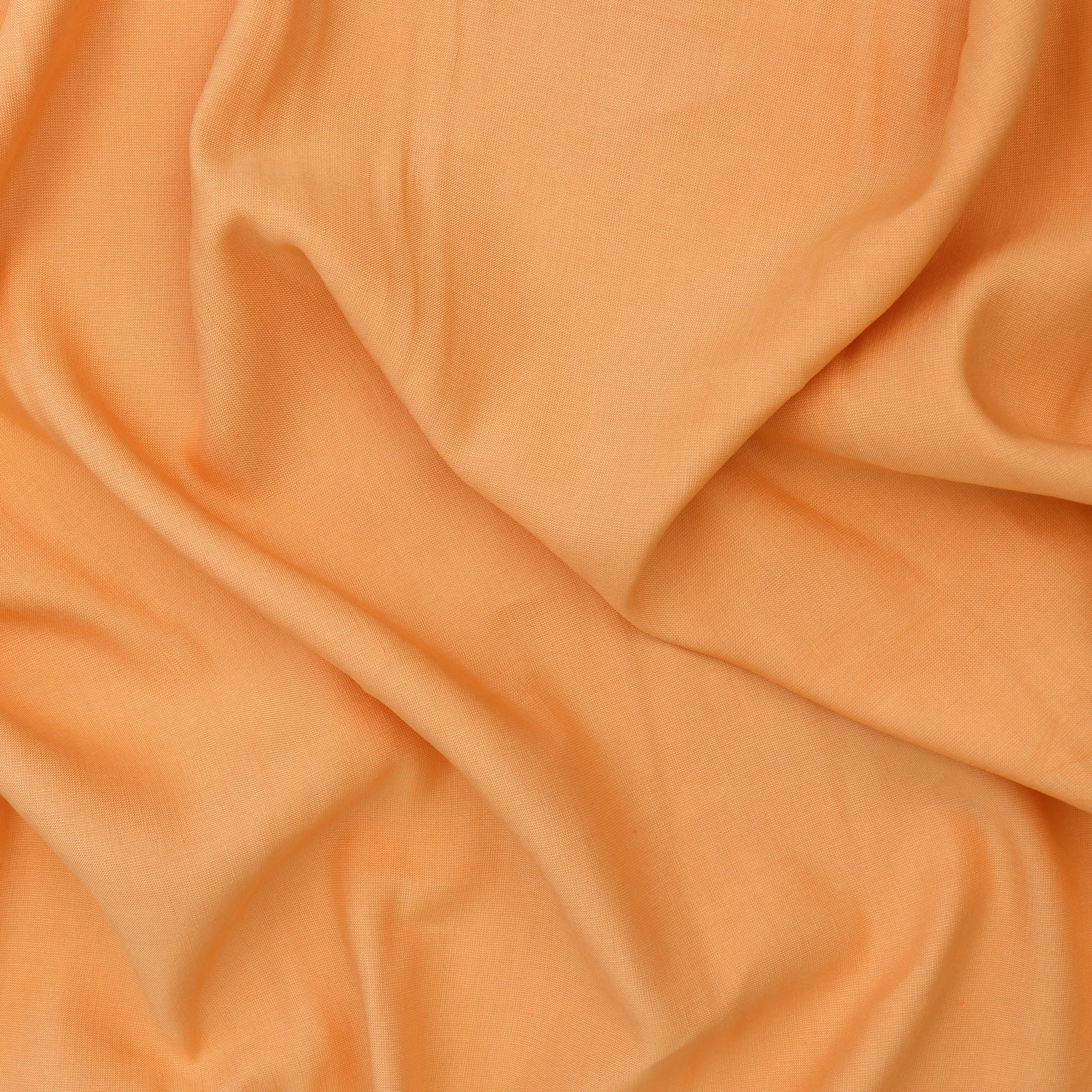 Deadstock Viscose Linen - Apricot Orange - END OF BOLT 40cm