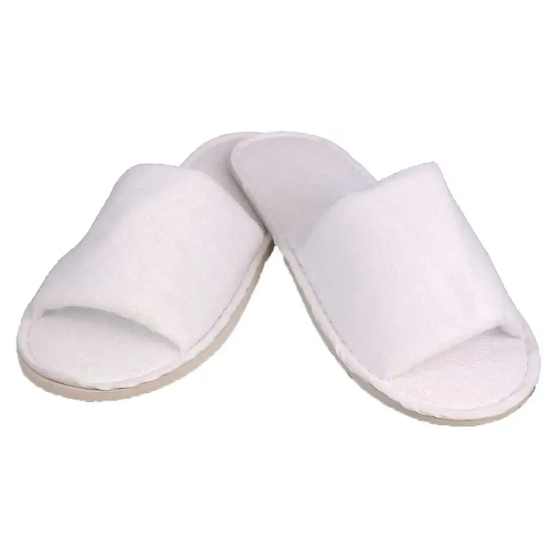 Disposable Slippers With Rubber Sole - Open Toe