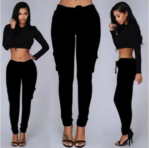 Elastic Sexy Skinny Jeans High Waist Jeans Woman Denim Pants Cargo