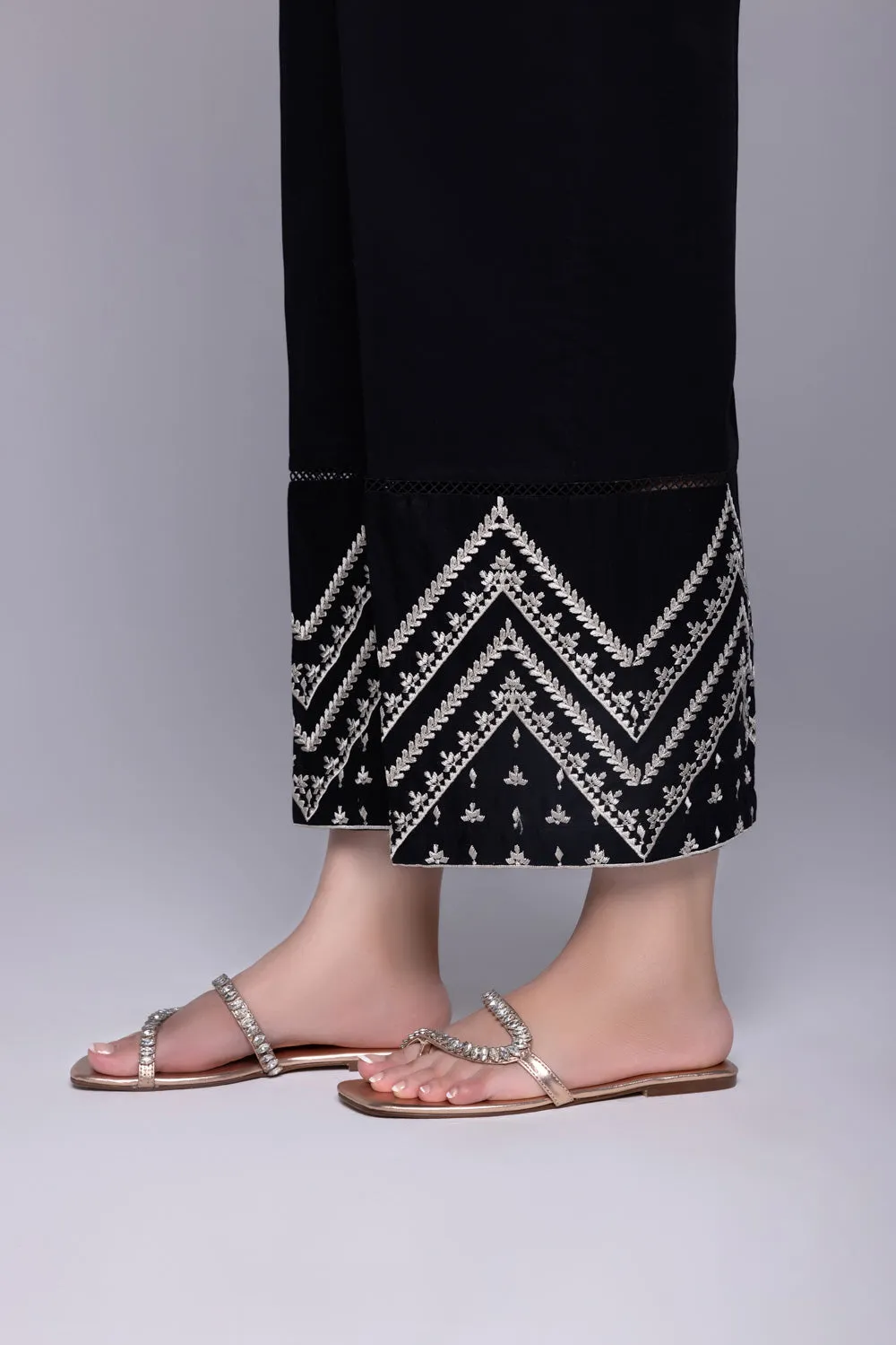 Embroidered Cambric Culottes