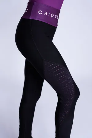 Empower On-Ice Leggings in Berry