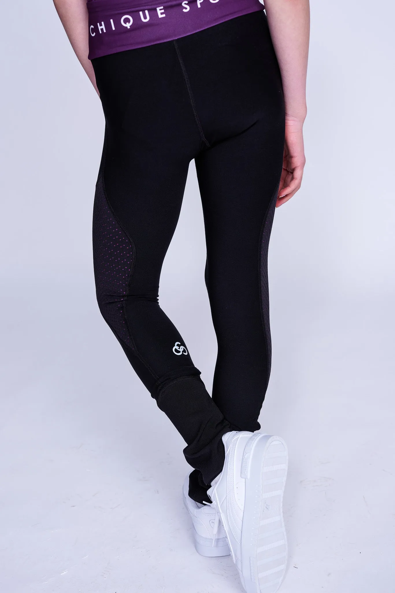 Empower On-Ice Leggings in Berry