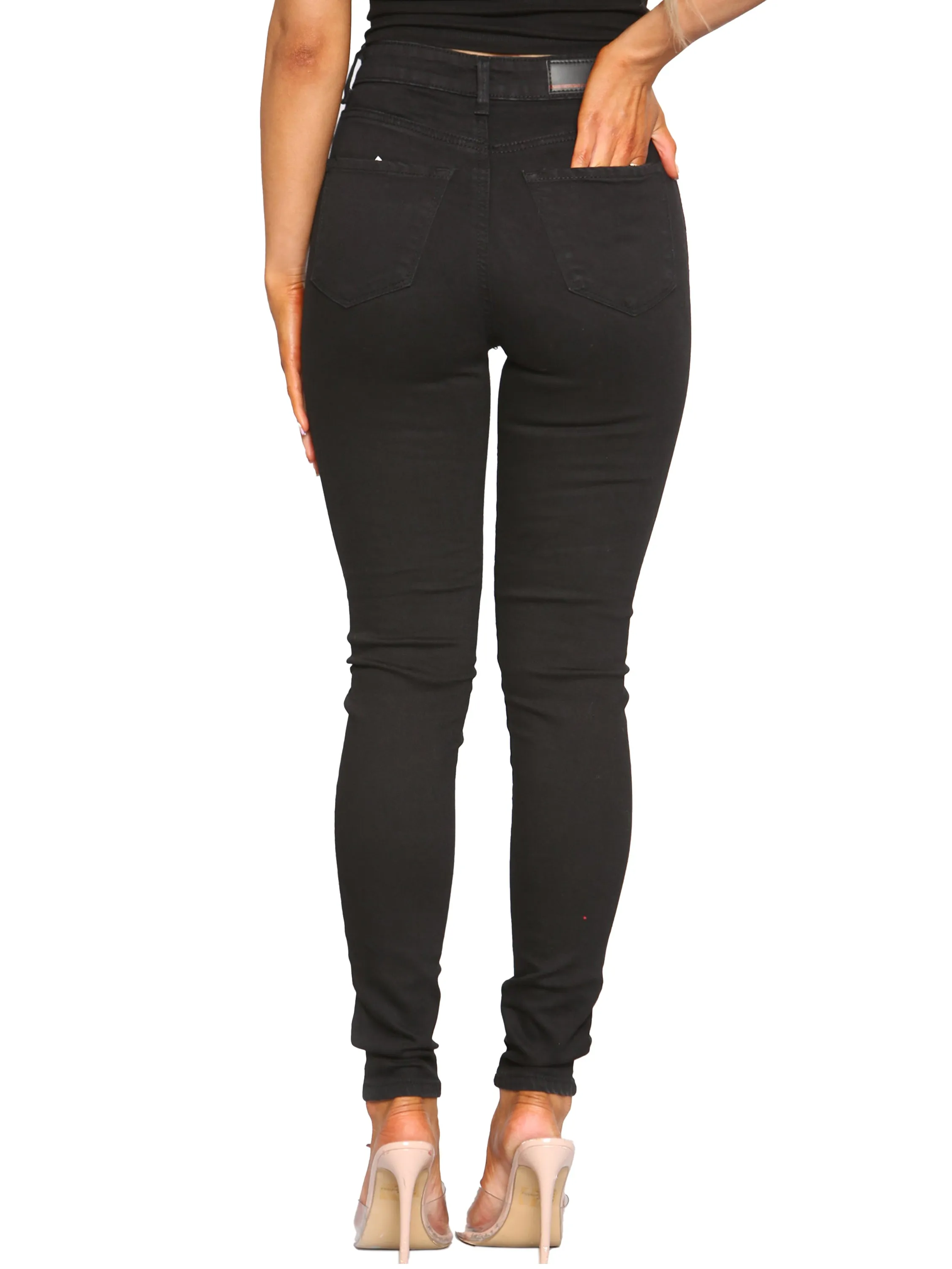 Enzo | Womens Skinny Stretch Denim Jeans