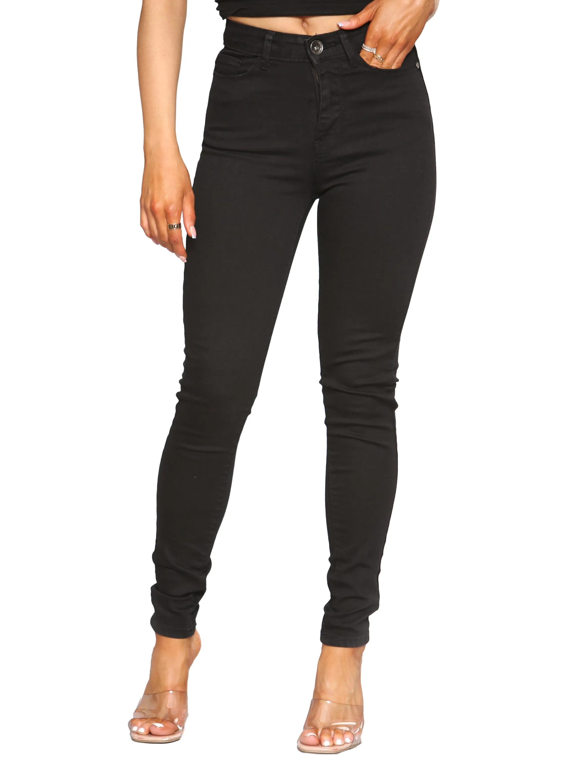 Enzo | Womens Skinny Stretch Denim Jeans