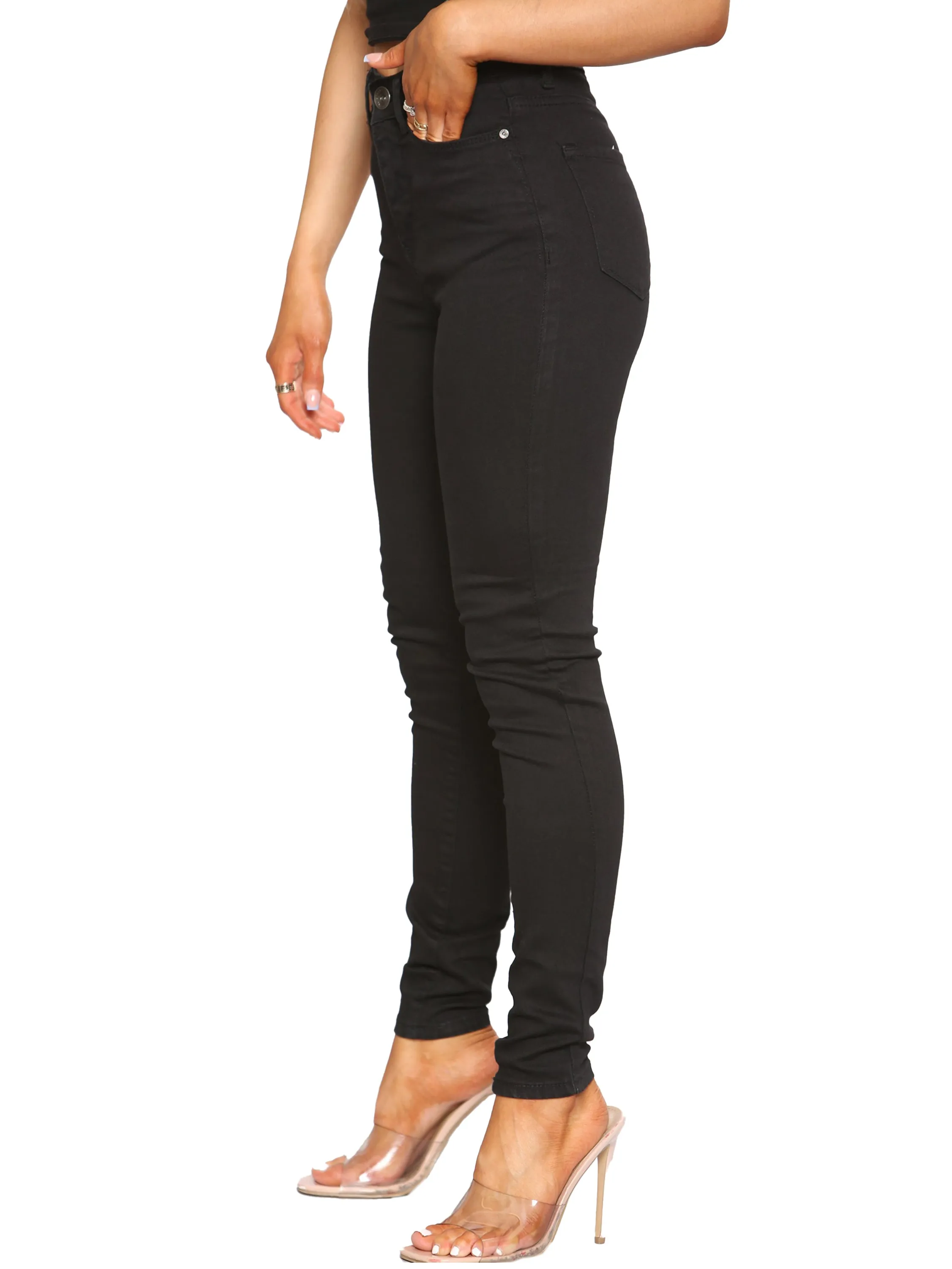 Enzo | Womens Skinny Stretch Denim Jeans