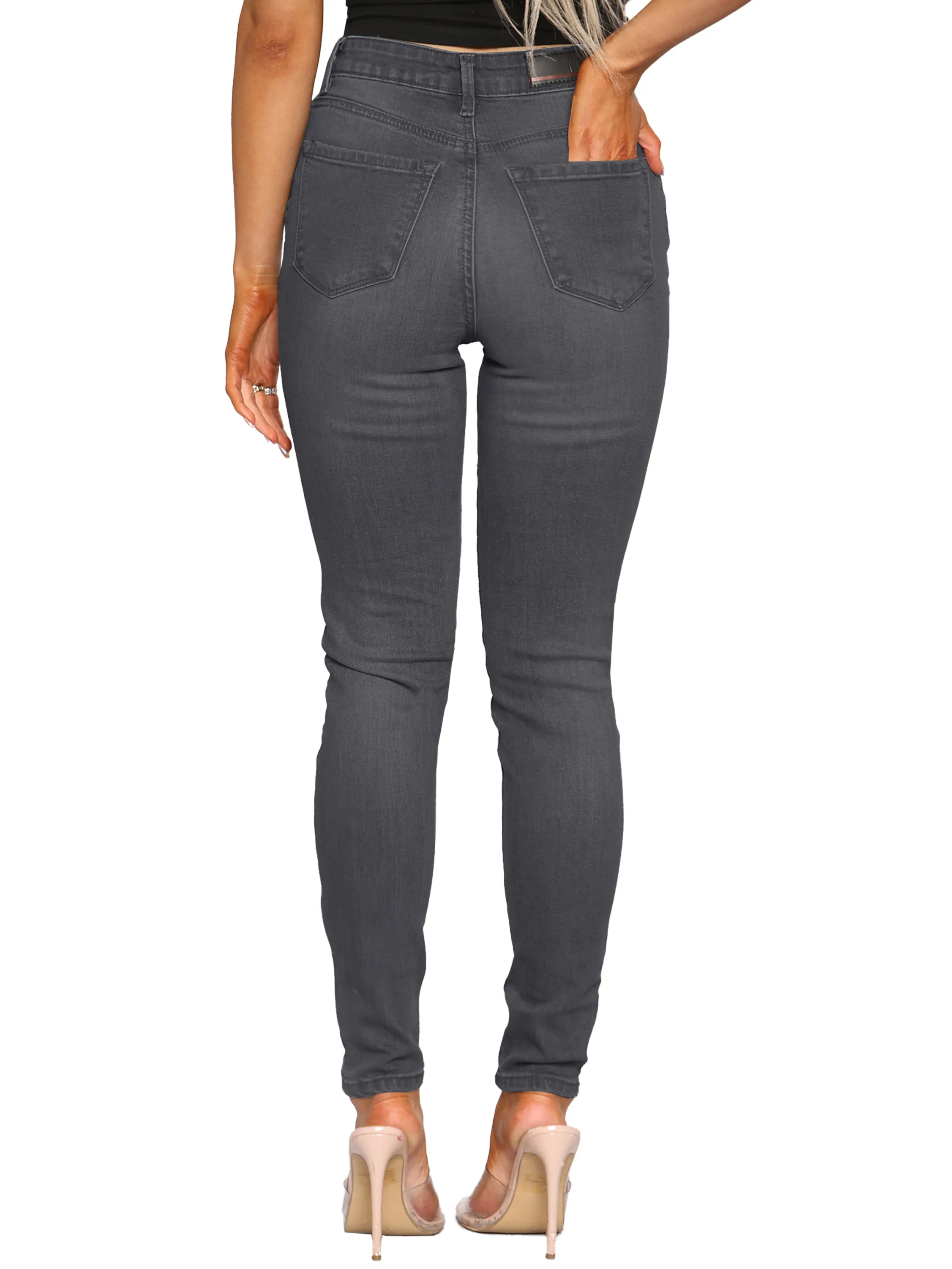 Enzo | Womens Skinny Stretch Denim Jeans