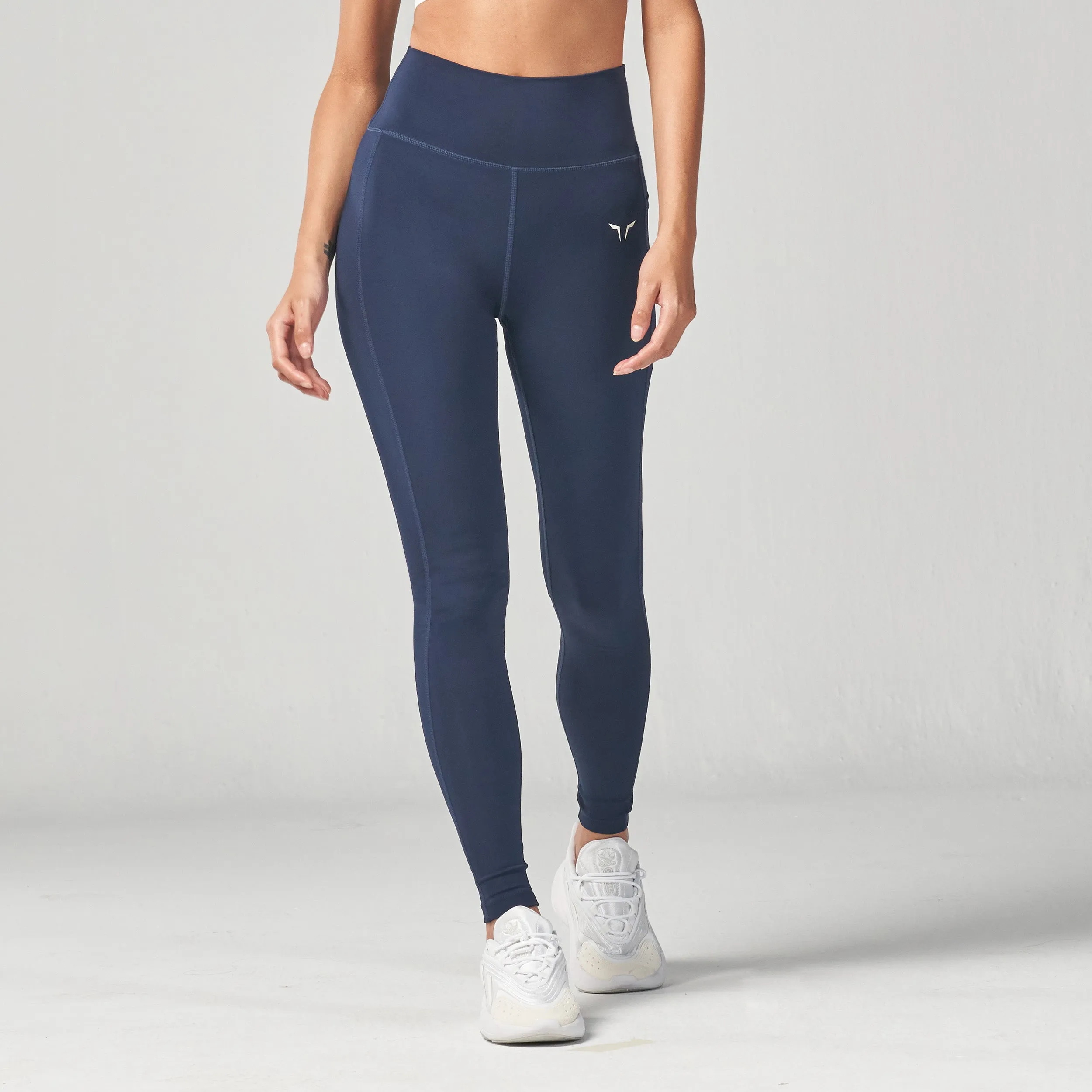 Essential High Waisted Leggings 27"  - Navy