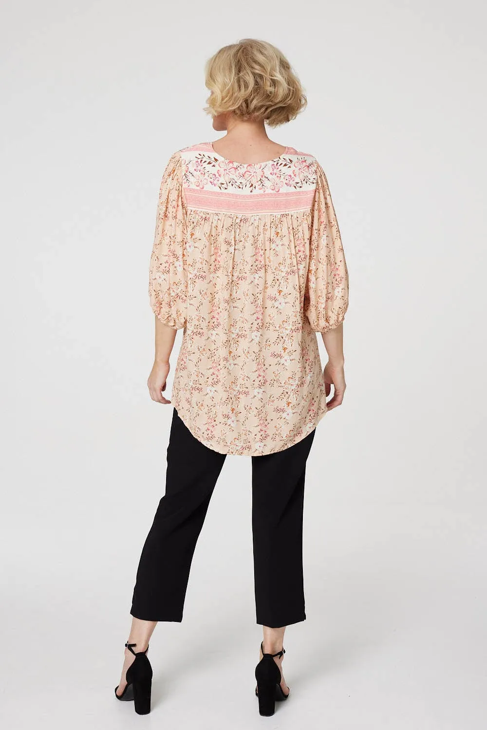 Floral Oversized Blouse Top