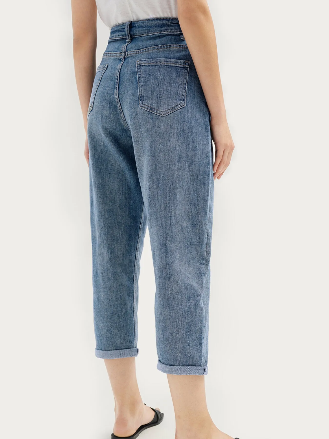 Harem High Waist Pocket Long Jeans