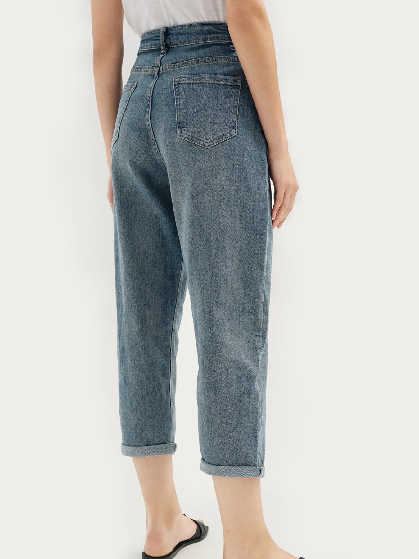 Harem High Waist Pocket Long Jeans