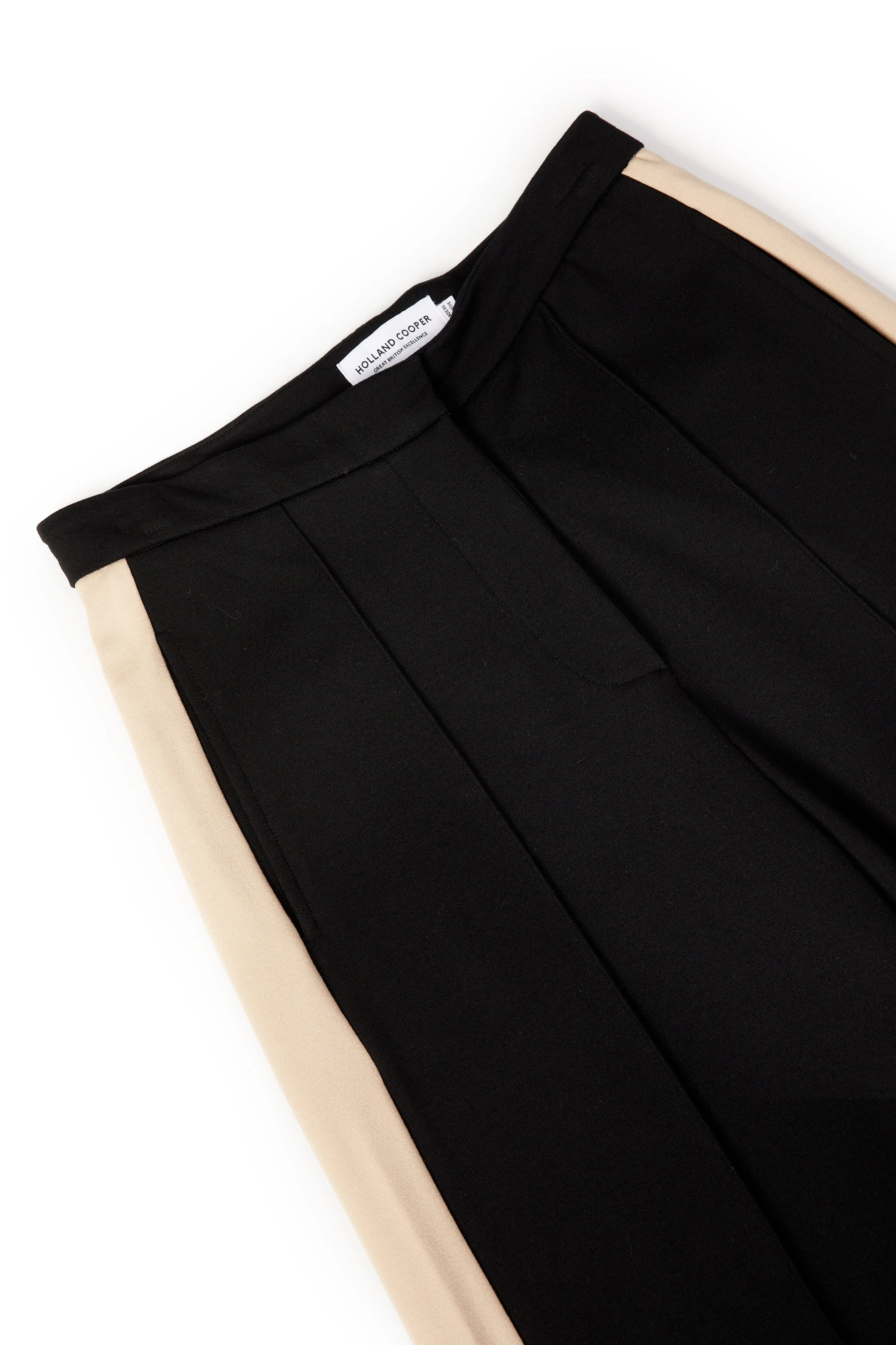 Holland Cooper Wide Leg Pant in Black