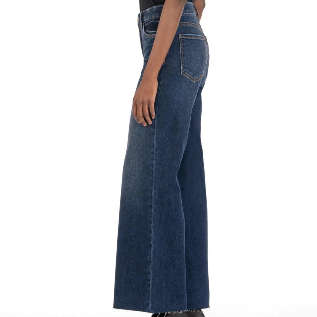 KUT Meg High Rise Fab Ab Wide Leg (Yielded Wash)