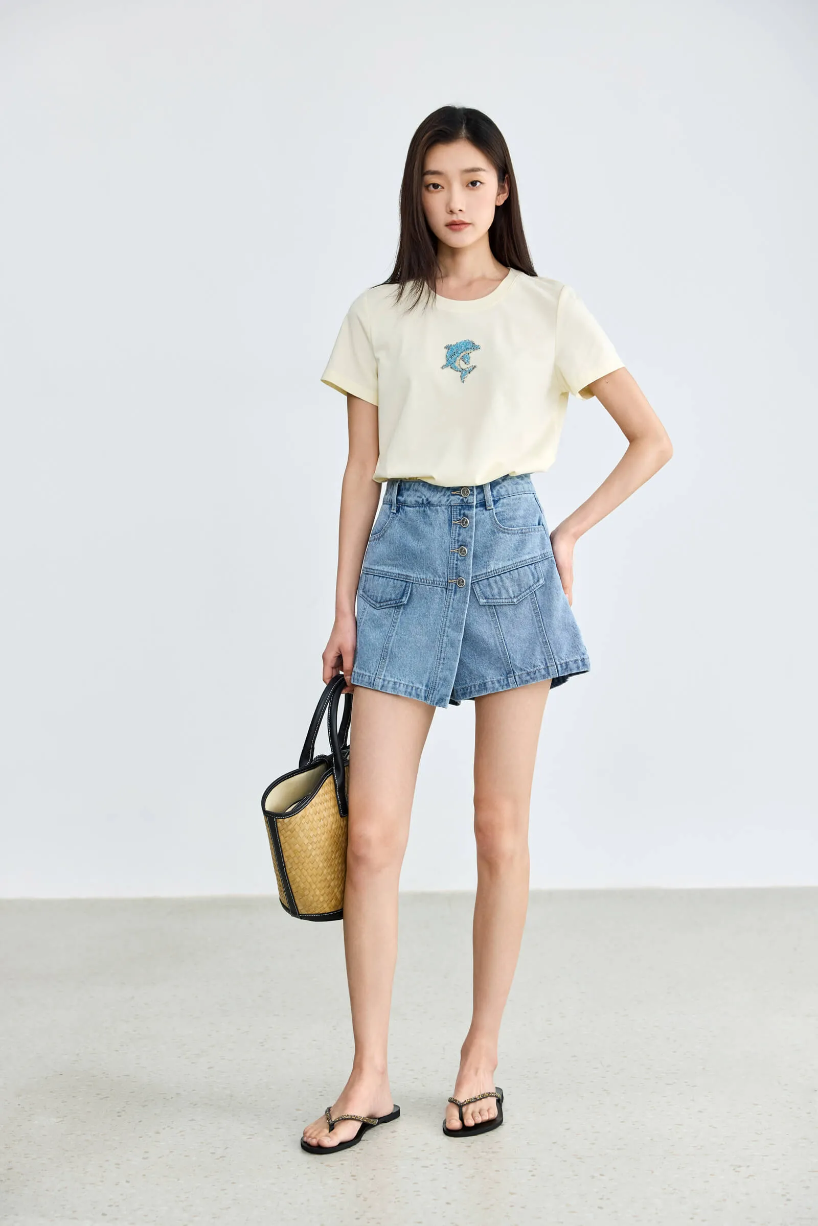 LILY Fashion Skirt Pants Denim Shorts