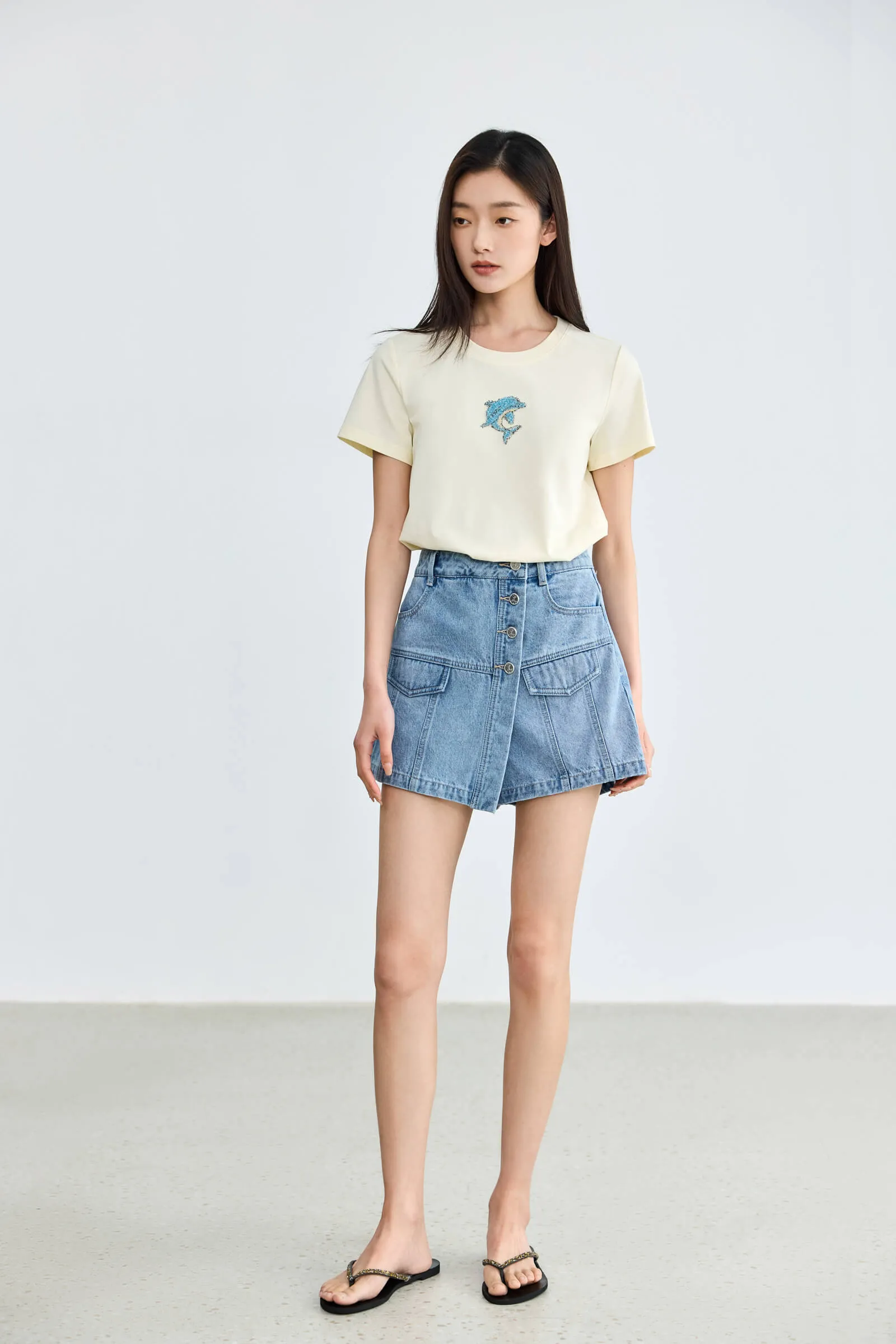 LILY Fashion Skirt Pants Denim Shorts