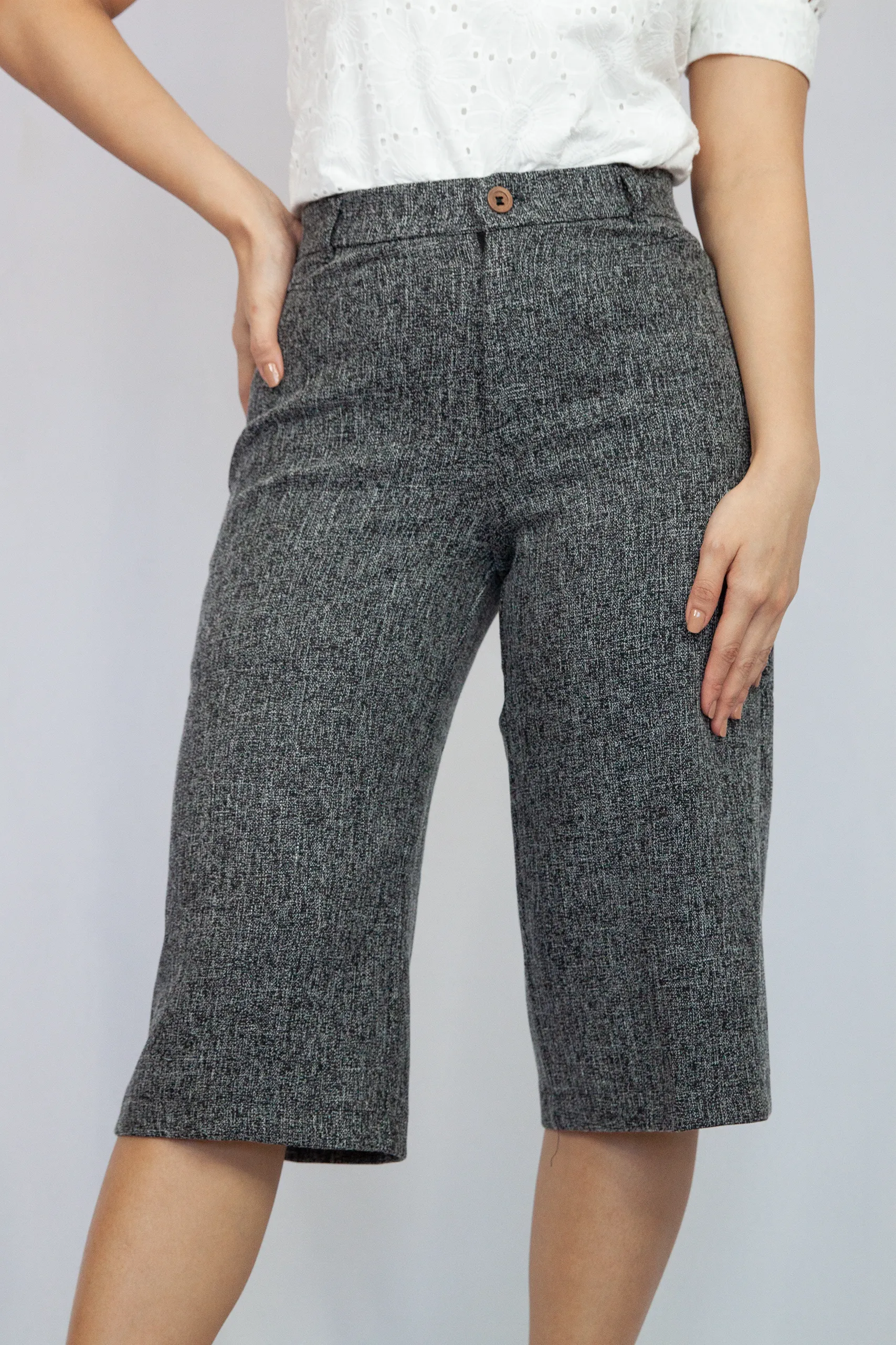 Linen Culotte Pants