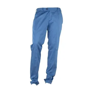 Made in Italy Elegant Light Blue Italian Summer Trousers