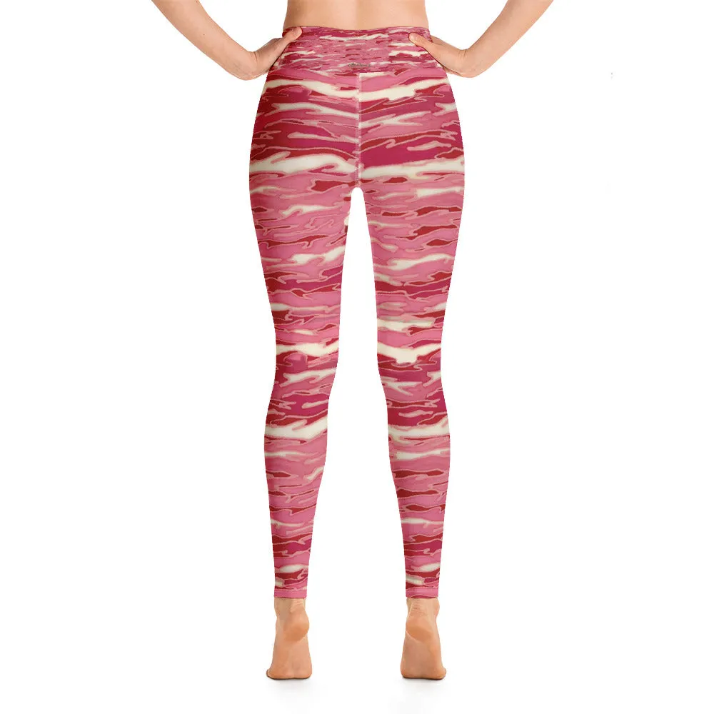 Pink Camouflage Lava Yoga Leggings