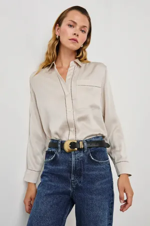 Rails Oak Long Sleeve Button Down Moon Beam