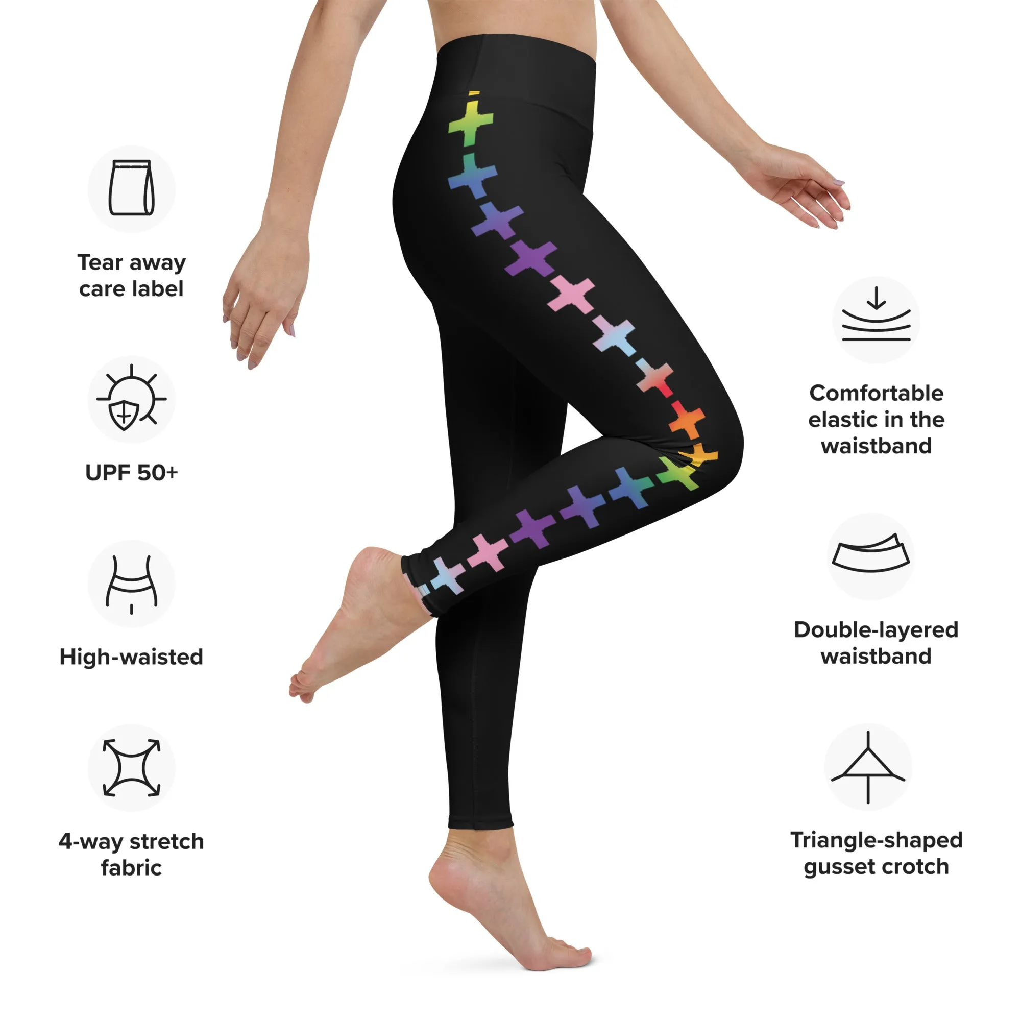 Rainbow   Love Women's Yoga Leggings