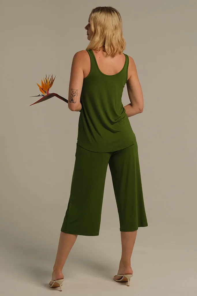 Relaxed Bamboo Singlet - Garden