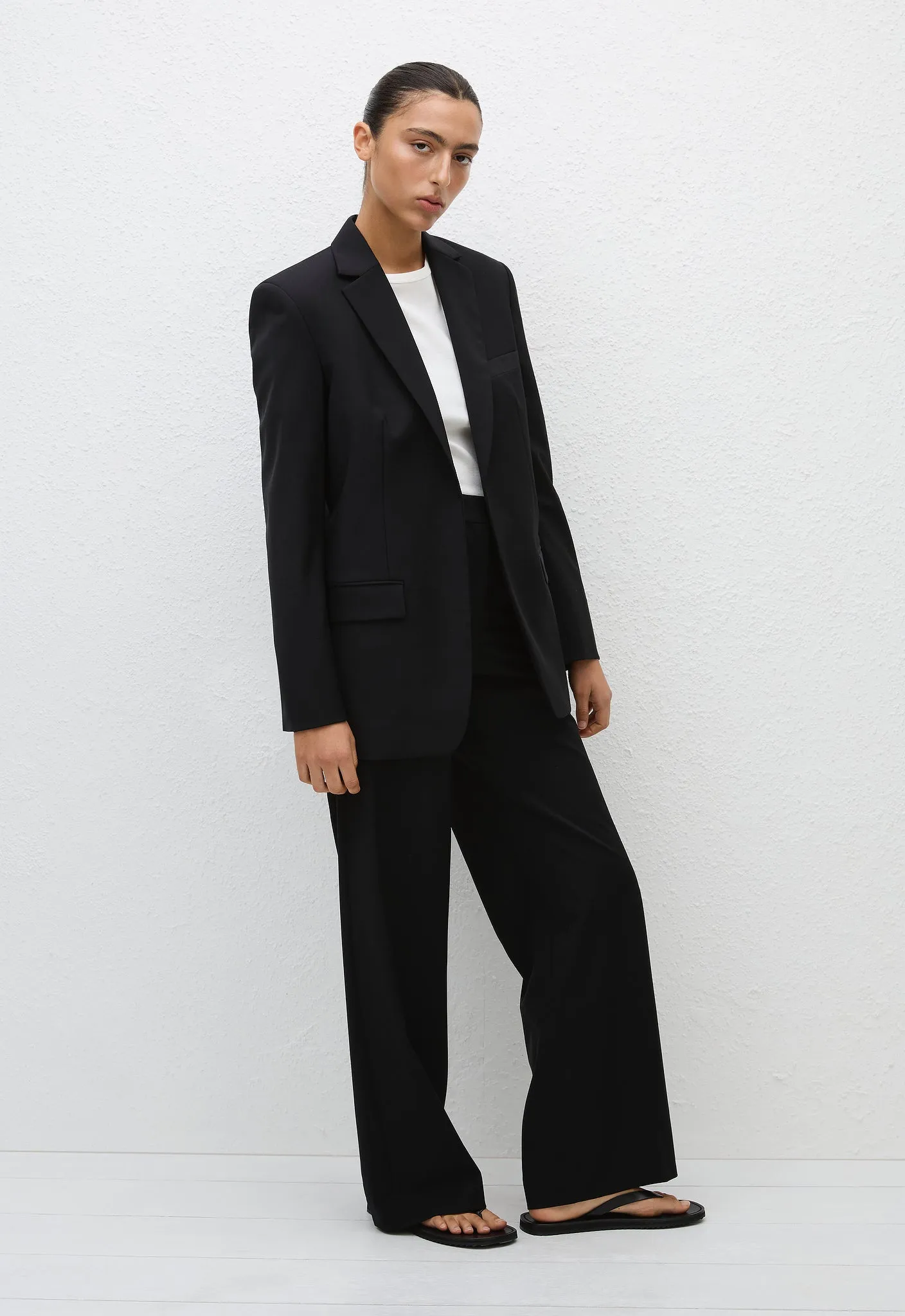 Relaxed Tailored Blazer - Black