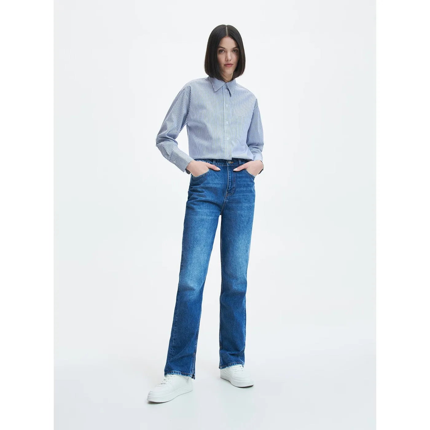 RSVD Straight Split Hem Jeans