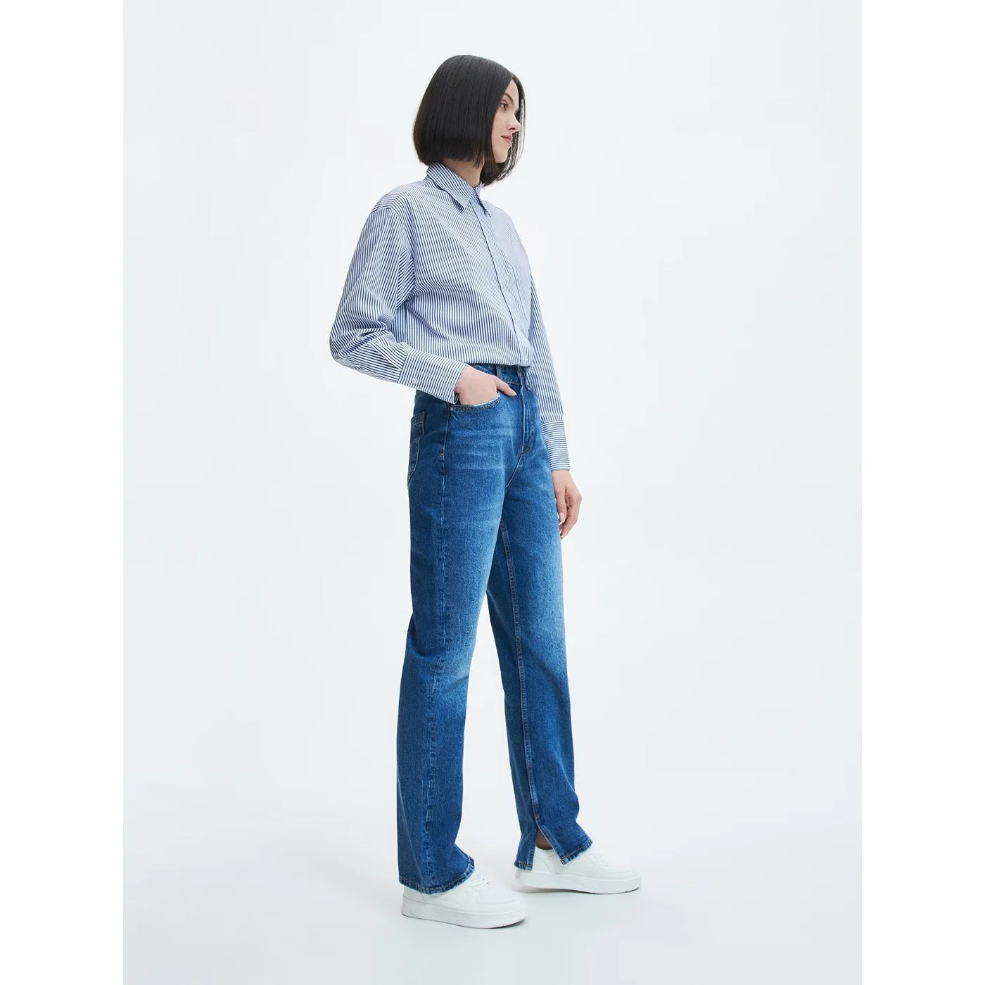 RSVD Straight Split Hem Jeans