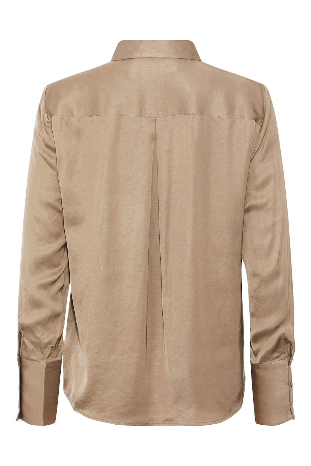 Rue De Femme Seylem Bronze satin shirt