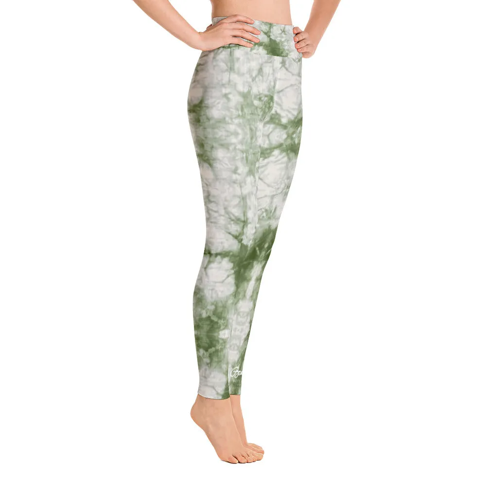 Sage Tie Dye Yoga Leggings