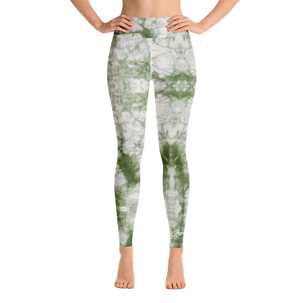 Sage Tie Dye Yoga Leggings